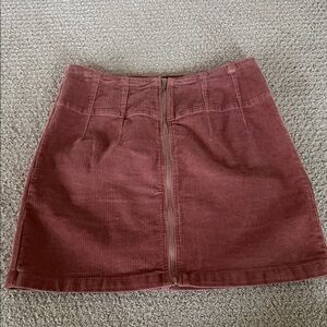 Jolt Corduroy Mini Skirt in Rose